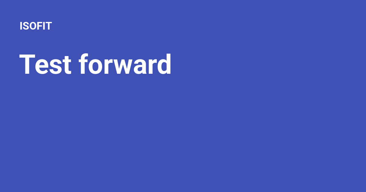 Test forward - ISOFIT